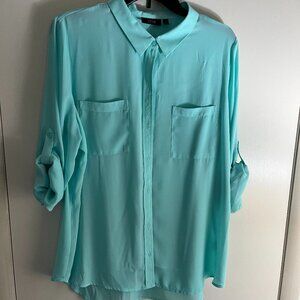 Apt 9 Green Blouse Size XL